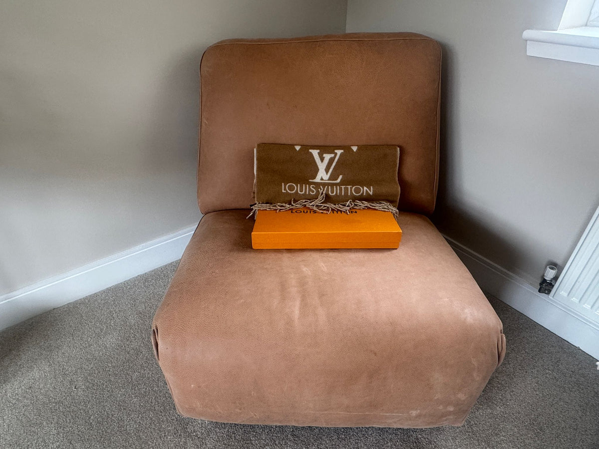 Louis Vuitton Reykjavik Scarf – Sable Beige – 100% Cashmere