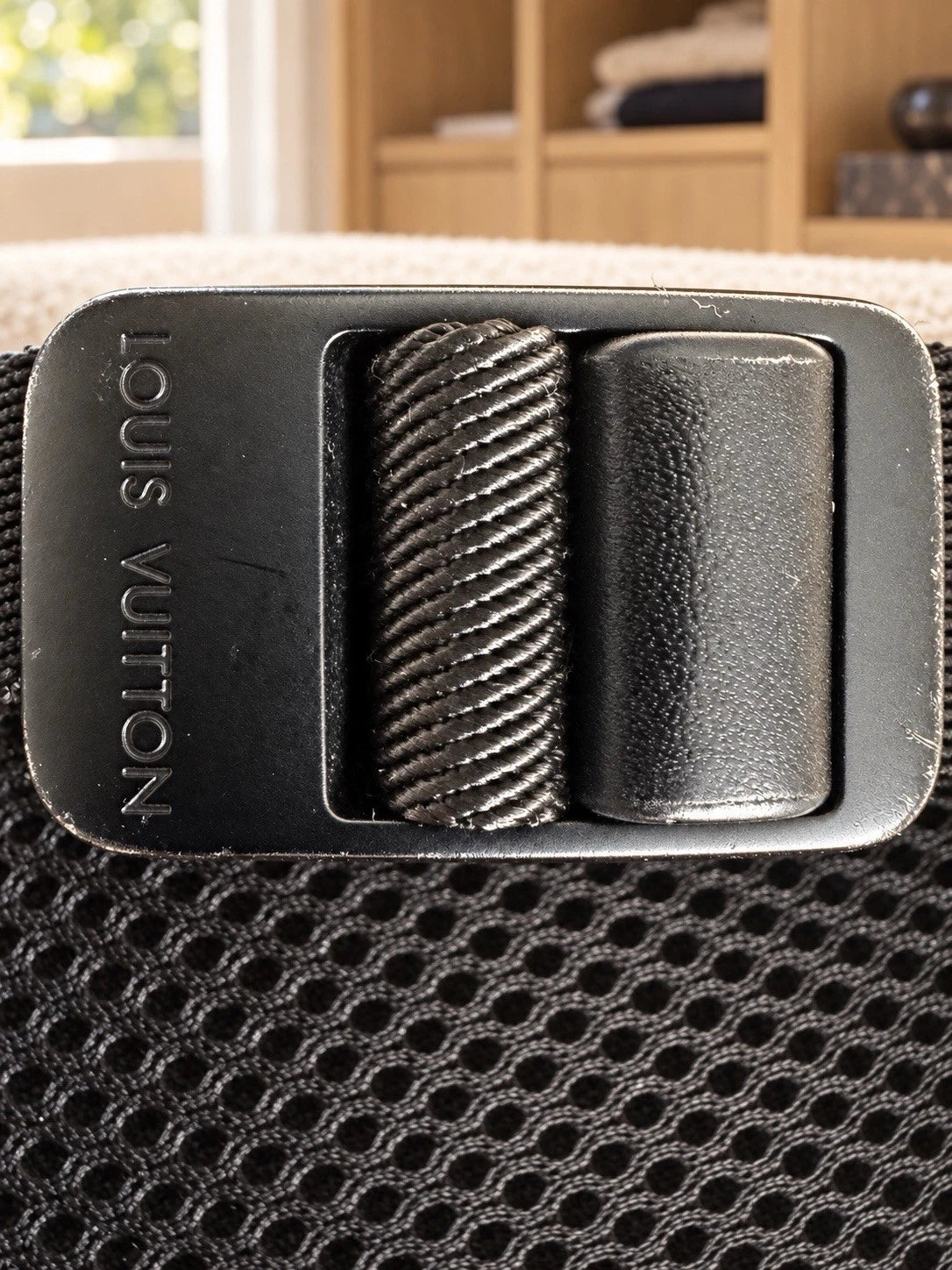 Louis Vuitton Racer Backpack Black Calf Skin Shadow Leather