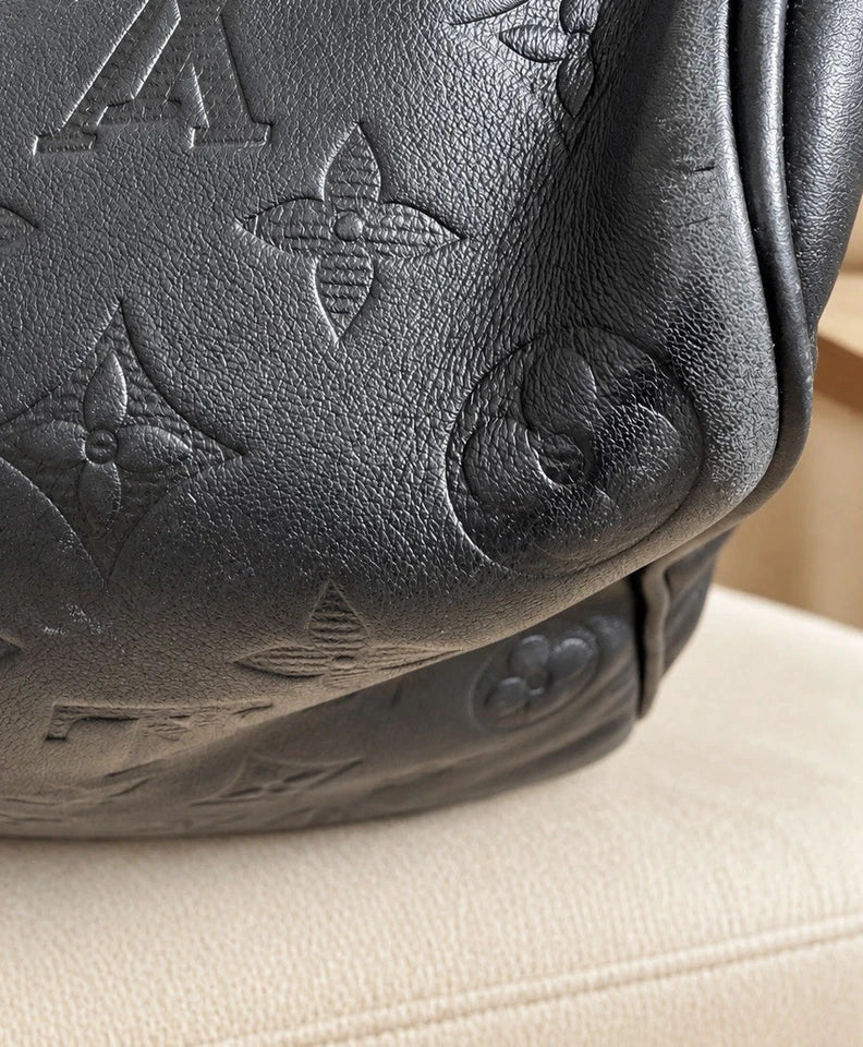 Louis Vuitton Keepall 50 bandouliere black monogram shadow leather