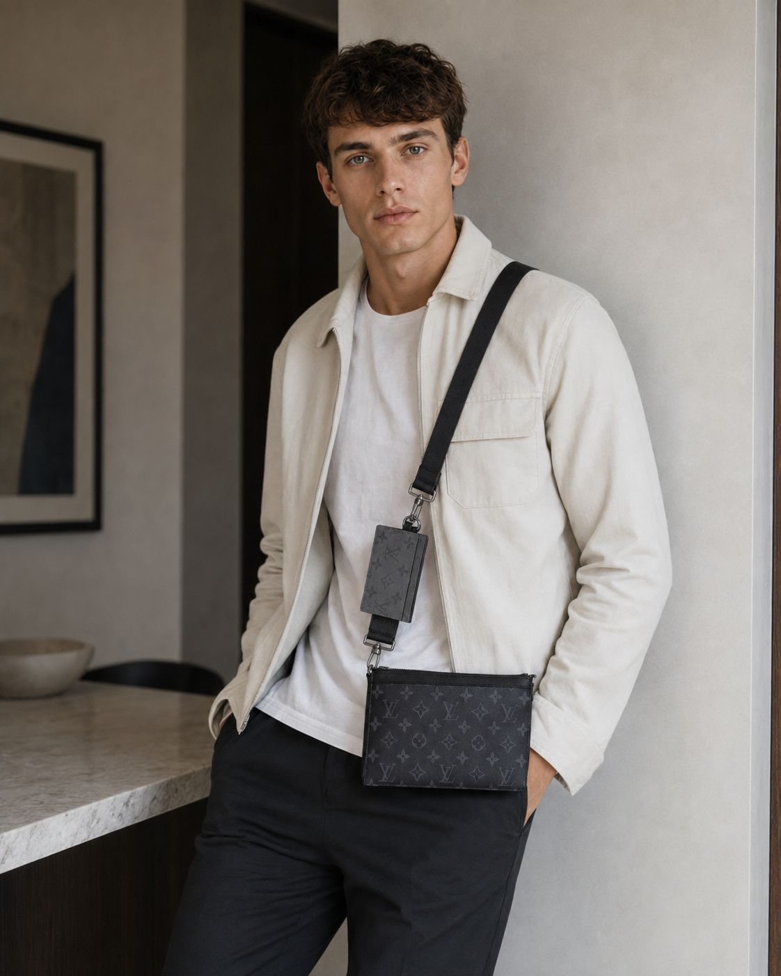 Louis Vuitton Gaston Wearable Wallet – Monogram Eclipse
