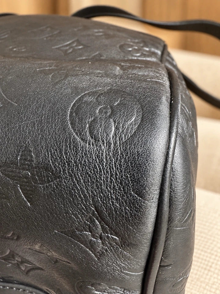 Louis Vuitton Keepall 50 bandouliere black monogram shadow leather